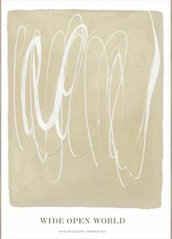 Outlet Kunstdruck WIDE OPEN WORLD Kunstdrucke