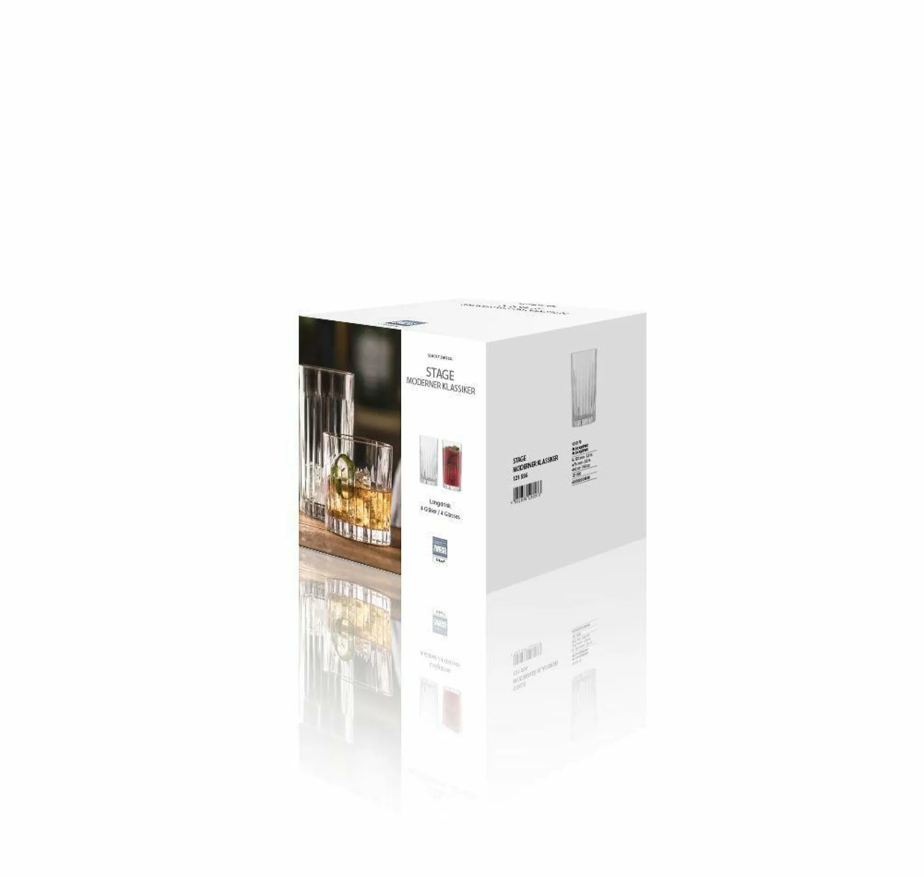 Outlet Longdrinkglas-Set 4-er STAGE Gläser|Gedeckter Tisch