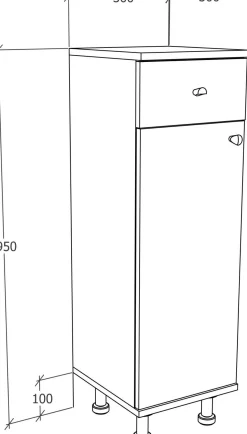 Online Midischrank NILOSI Hochschränke|Bad-Hochschränke