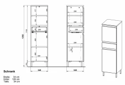 Discount Midischrank TORRANCE Hochschränke|Bad-Hochschränke