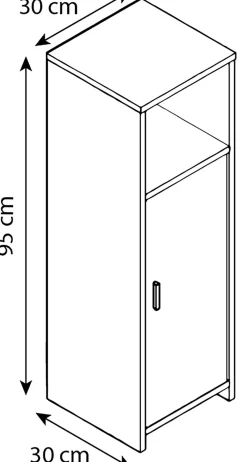 Hot Midischrank ZALO Hochschränke|Bad-Hochschränke