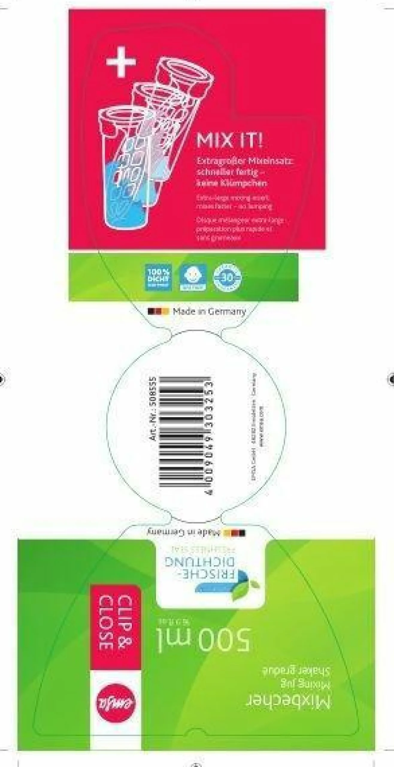 Mixbecher CLIP & CLOSE Frische- Und Vorratsdosen