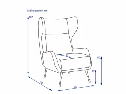 Outlet Ohrensessel SHORTY Sessel|Einzel- & Loungesessel