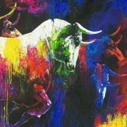 Sale Originalbild COLOURFUL BULLS Originalbilder