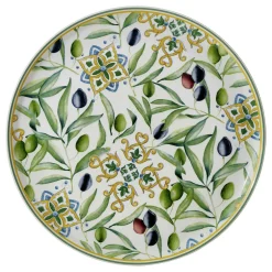 New Pizzateller ROMA OLIVA Geschirr|Gedeckter Tisch
