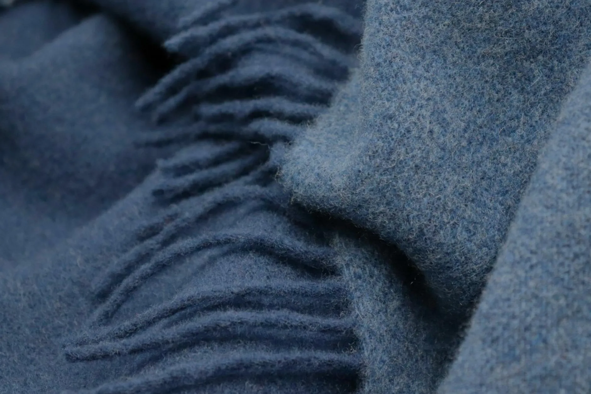 Outlet Plaid jeans-marine Decken|Decken & Kissen