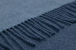 Outlet Plaid jeans-marine Decken|Decken & Kissen