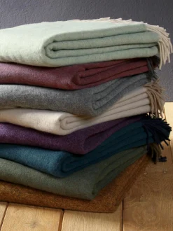 Plaid salvia-creme Decken|Decken & Kissen