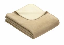 Sale Plaid uni Doubleface Decken|Decken & Kissen