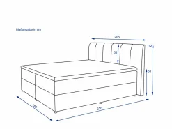 Clearance Polsterbett BELLINGHAM Betten|Polsterbetten