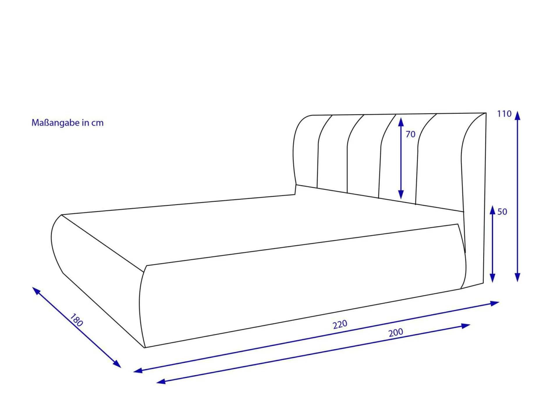 Clearance Polsterbett SIYA Betten|Polsterbetten