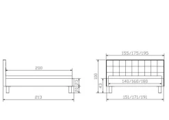 Online Polsterbett NOAH Polsterbetten