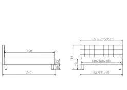 New Polsterbett NOEMI Polsterbetten