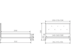 Sale Polsterbett SILENTO Betten|Polsterbetten