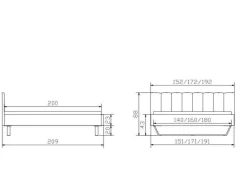 Outlet Polsterbett STEFANO Betten|Polsterbetten