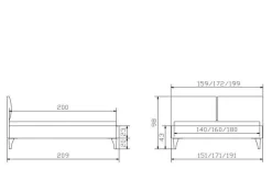 Sale Polsterbett TAMARA Polsterbetten