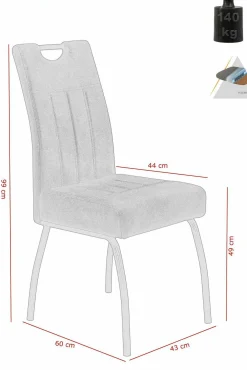 Outlet Polsterstuhl BEATE S 4er Set Polsterstühle