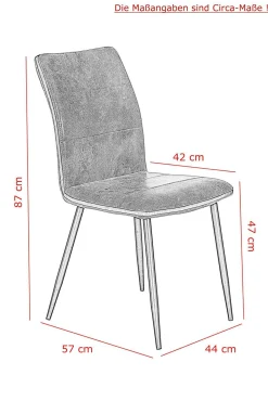 Sale Polsterstuhl CAROLINE 4er Set Polsterstühle