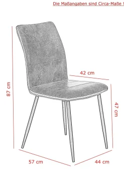 Sale Polsterstuhl CAROLINE 2er Set Polsterstühle