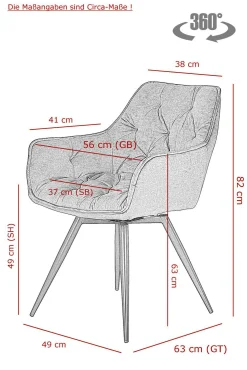Clearance Polsterstuhl FLORENTINA Esszimmerstühle|Polsterstühle