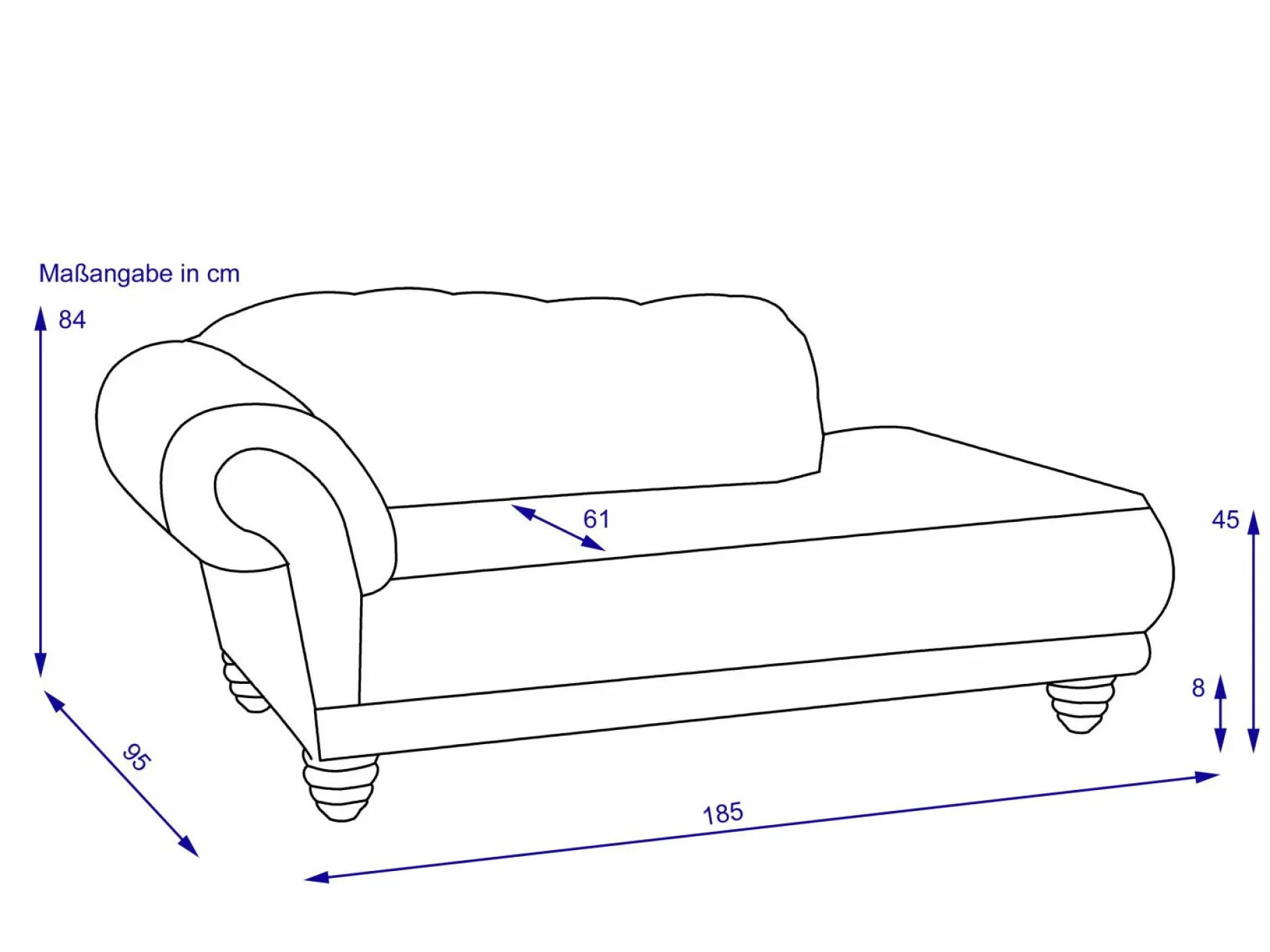 Recamiere AARHUS Einzelsofas