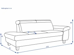 Hot Recamiere TONGA Einzelsofas