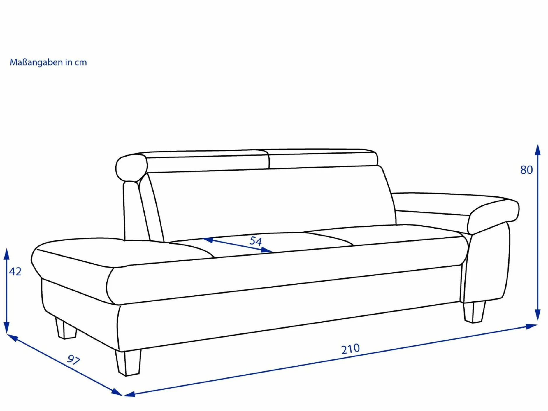 Hot Recamiere TONGA Einzelsofas