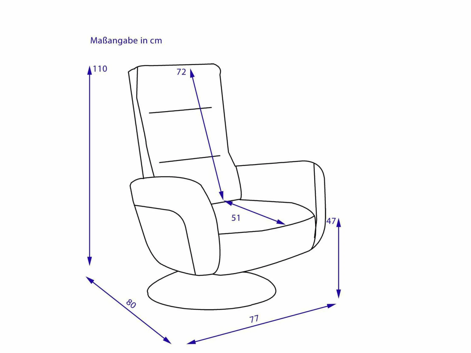 Outlet Relaxsessel PATRICK Fernseh- & Relaxsessel