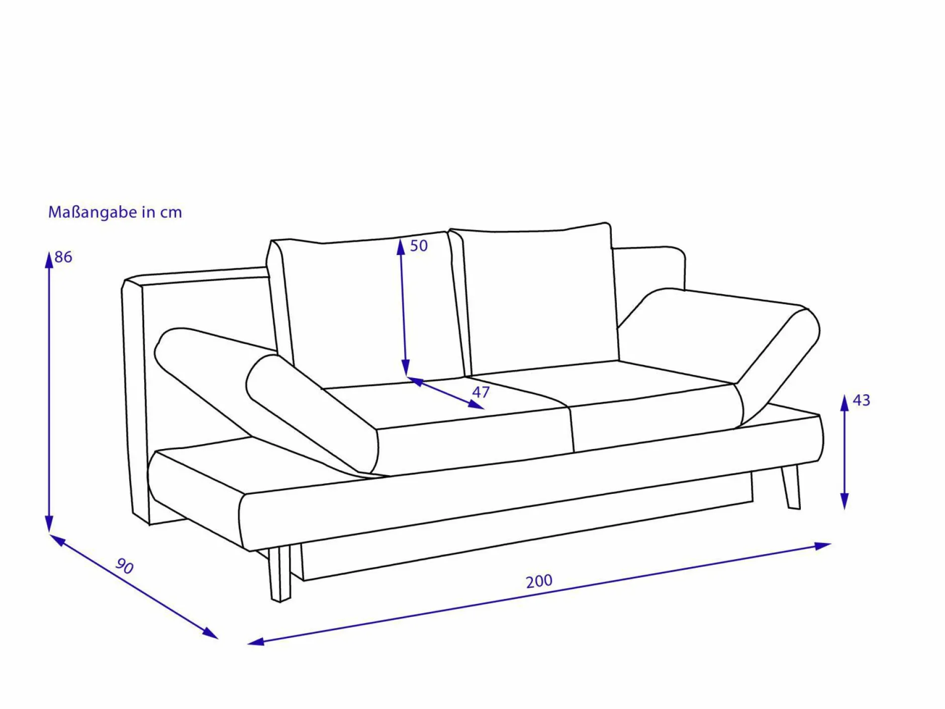 Online Schlafsofa REIKO Schlafsofas|Schlafsofas