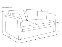 Outlet Schlafsofa JOHNSTOWN Schlafsofas|Schlafsofas