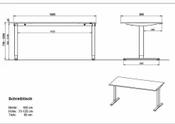 Discount Schreibtisch AGENDA Höhenverstellbare Schreibtische|Schreibtische