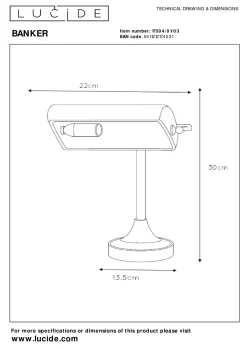 Discount Schreibtischleuchte BANKER Schreibtischleuchten