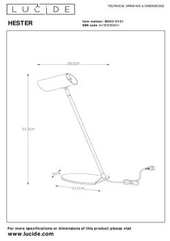 Best Schreibtischleuchte HESTER Schreibtischleuchten