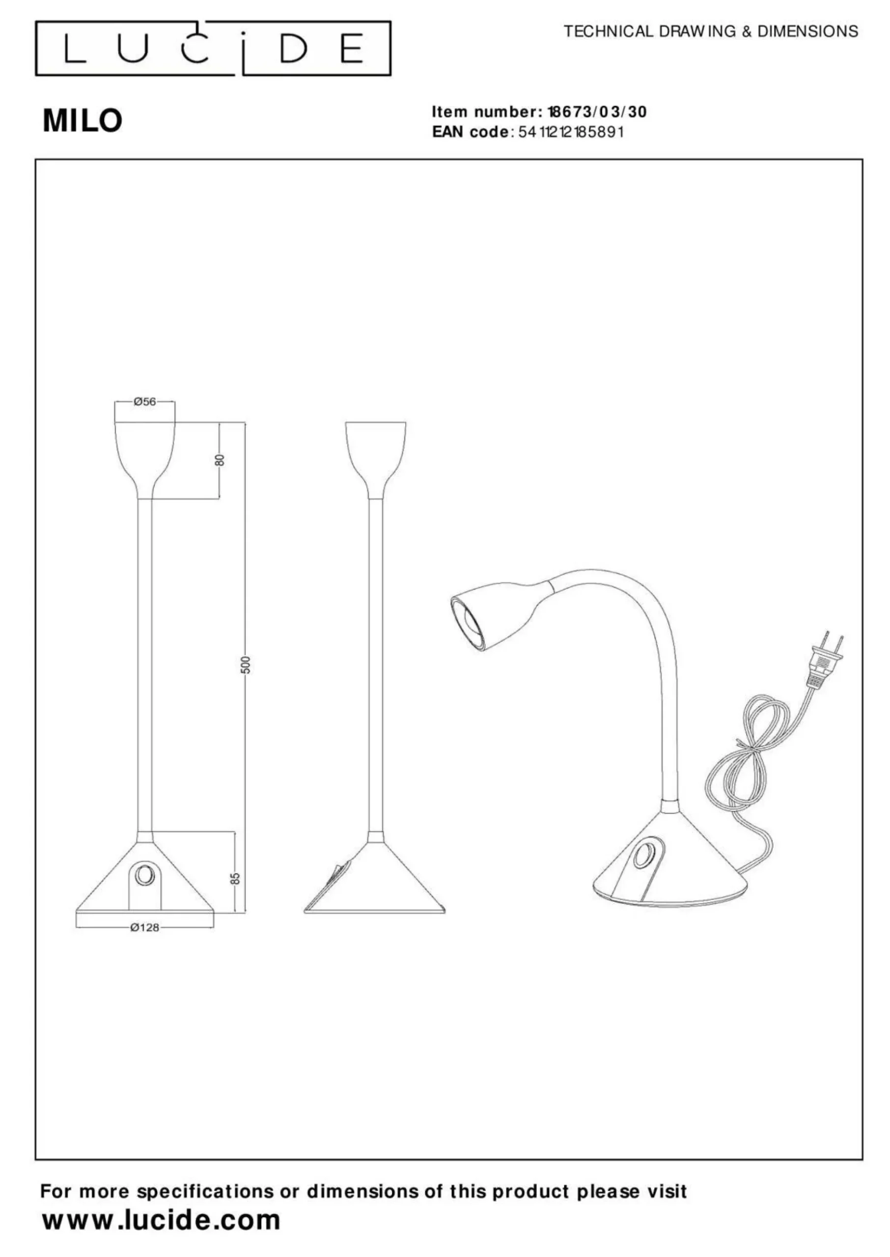 Clearance Schreibtischleuchte MILO Schreibtischleuchten