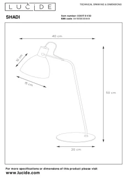 Clearance Schreibtischleuchte SHADI Schreibtischleuchten