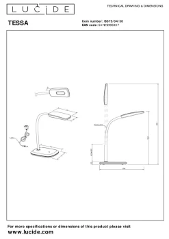 New Schreibtischleuchte TESSA Schreibtischleuchten