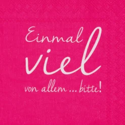 Sale Servietten EINMAL VIEL VON... Servietten