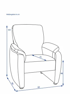 Clearance Sessel hoch STEVE Polstermöbel|Einzel- & Loungesessel