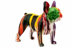 Sale Skulptur BUNTE BULLDOGGE Dekoration