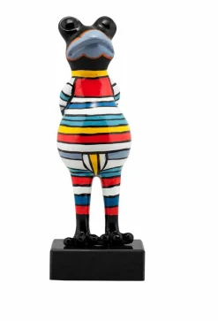 Best Skulptur GESTREIFTER FROSCH Dekoration