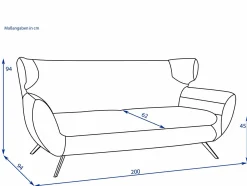 New Sofa 2,5 Sitzer CHARLSTON Einzelsofas