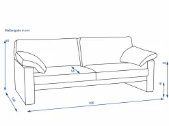 New Sofa 2,5 Sitzer CLASSICS 300 Einzelsofas
