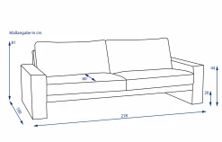 Best Sofa 2,5 Sitzer CLASSICS 100 Einzelsofas