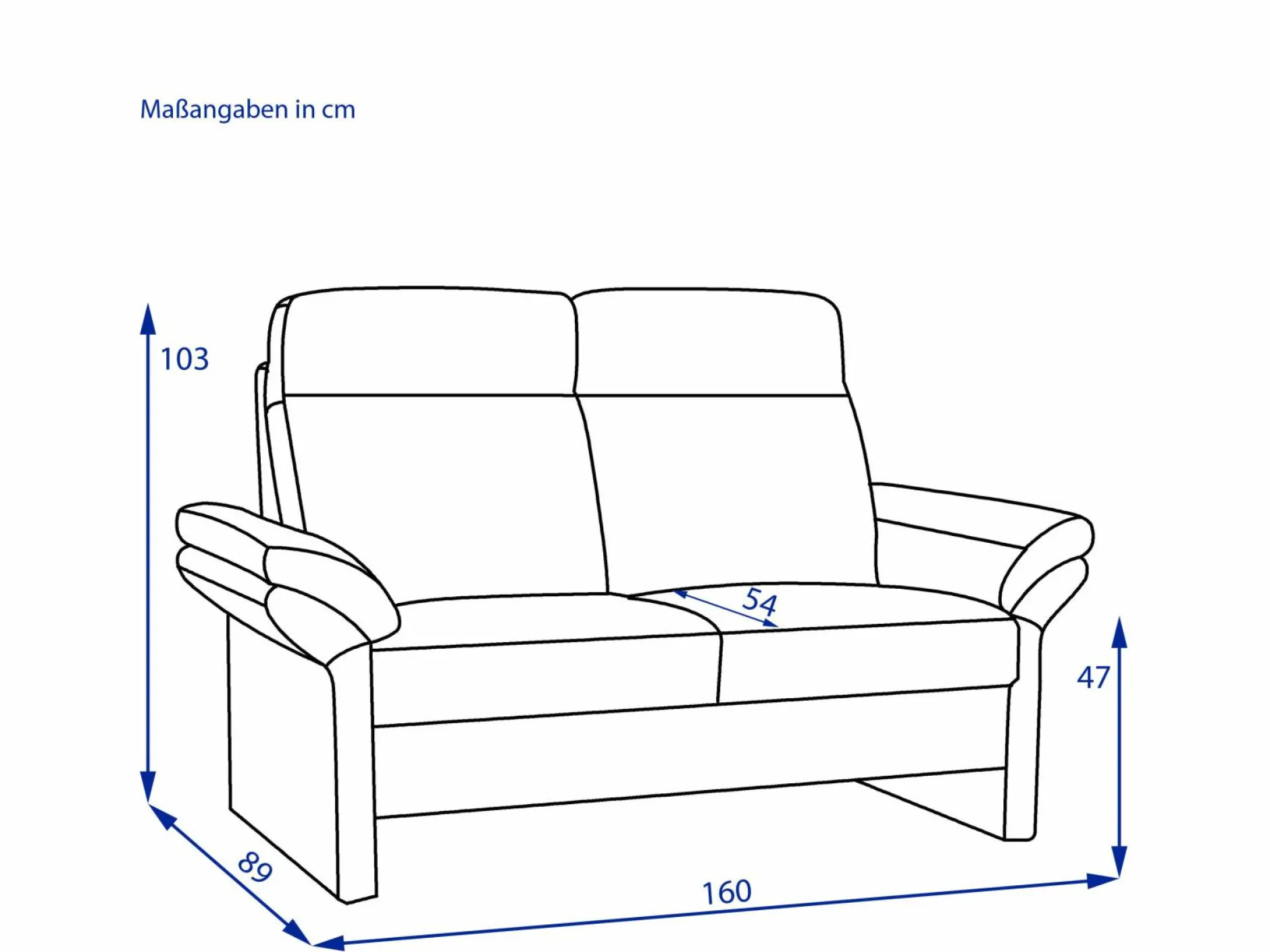 Clearance Sofa 2 Sitzer CLEA Einzelsofas