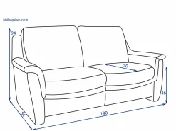 Outlet Sofa 2 Sitzer STINA Polstermöbel|Einzelsofas