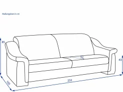 Discount Sofa 3 Sitzer FÜRTH 1 Polstermöbel|Einzelsofas