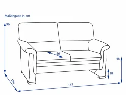 Hot Sofa 2 Sitzer NEUSTADT Einzelsofas