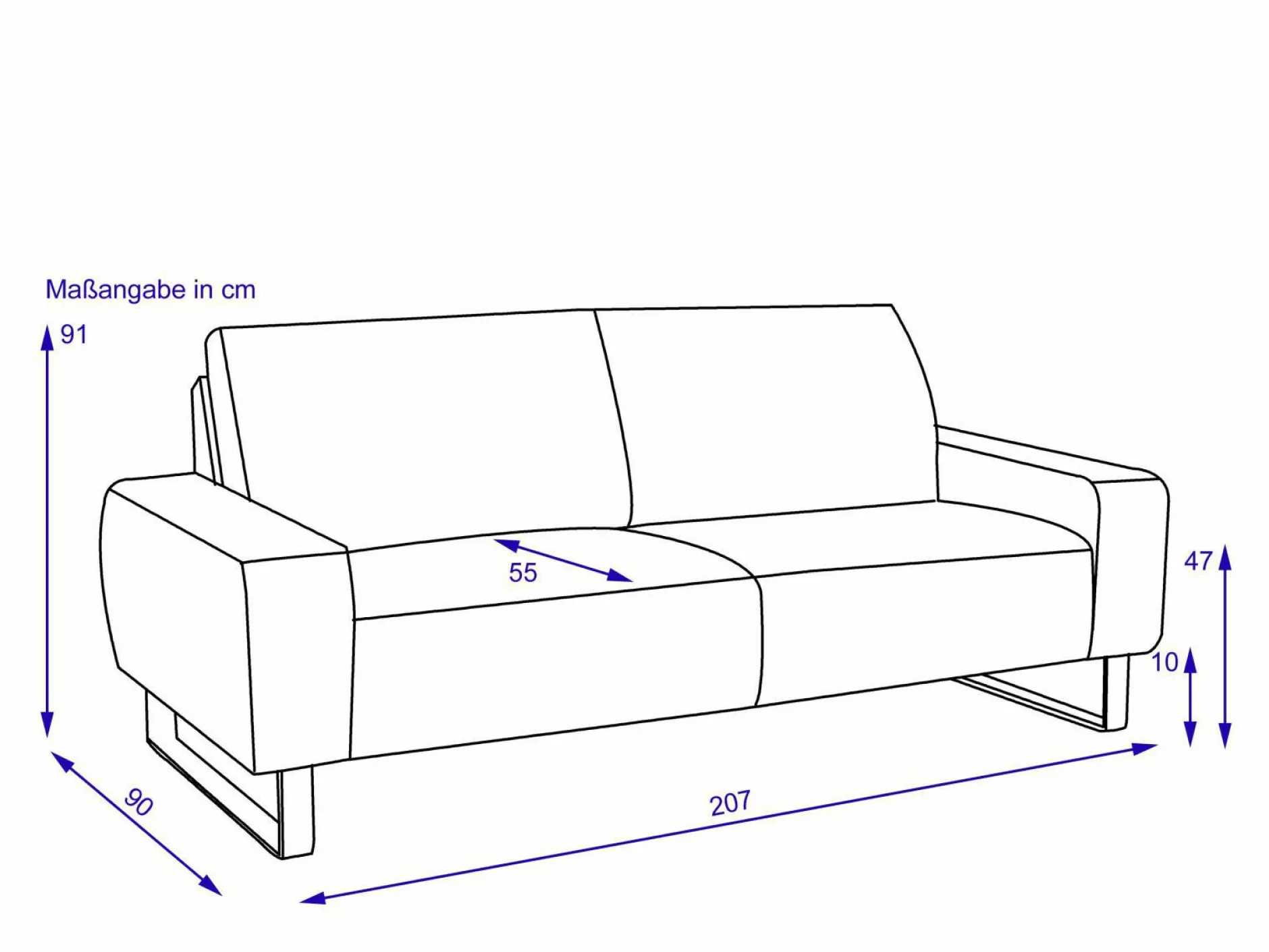 Sale Sofa 3 Sitzer IMANI Polstermöbel|Einzelsofas