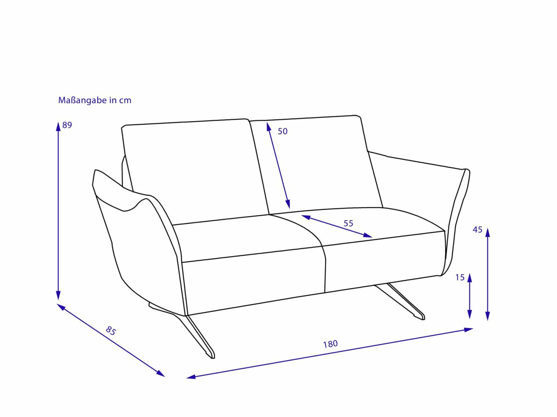 Sofa 2 Sitzer VINETO Einzelsofas