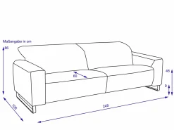 Best Sofa 3 Sitzer maxi CALANO Einzelsofas